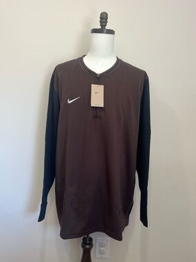 NWT Nike Dri-FIT 1/4 Zip Coach Sideline Pullover Top Men’s 3XL Chocolate